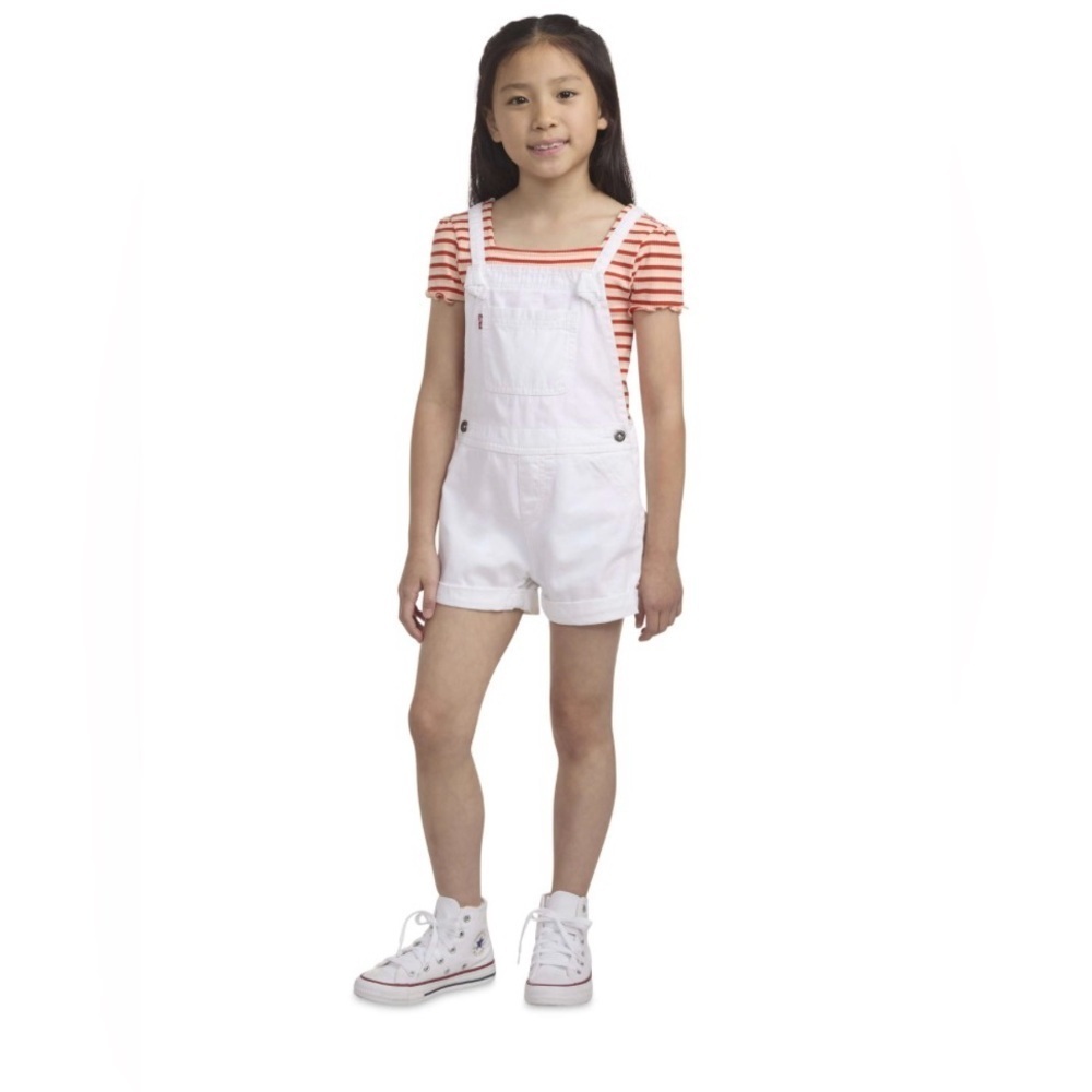 Levi's Kids White Overalls